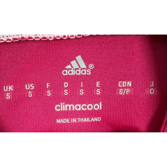NEW Real Madrid Climacool Mens Small Away Jersey Soccer Pink Long Sleeve Adidas - Picture 4 of 7